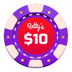 Betty Wins Casino - Comp Shop - 10 Betty Chip