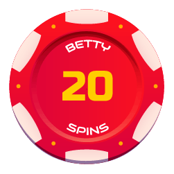 Betty Wins Casino - Comp Shop - 20 FS Betty Chip